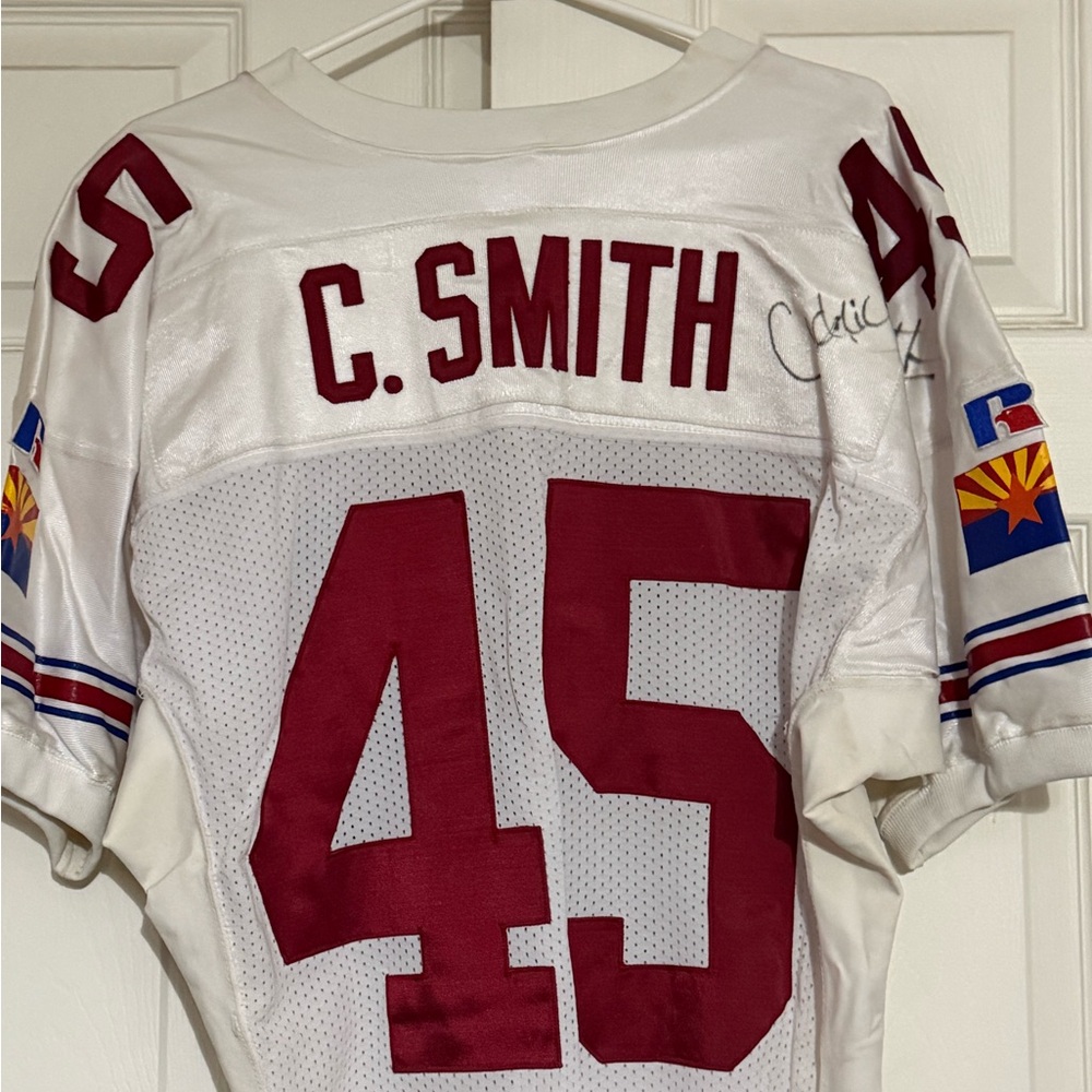 Vintage Cedric Smith Arizona Cardinals Russel Athletic Jersey. Autographed